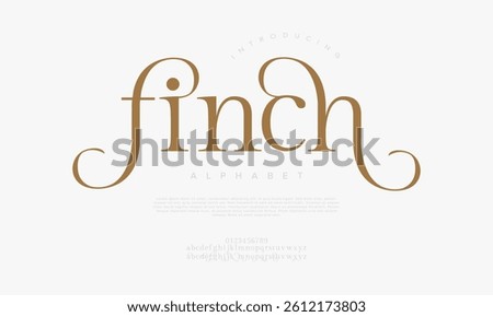 Feminine Elegant Serif Font Vector for Beauty Branding and Editorial Use