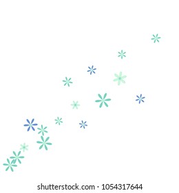 Feminine Floral Pattern with Simple Small Flowers for Greeting Card or Poster. Naive Daisy Flowers in Primitive Style. Vector Background for Spring or Summer Design.
