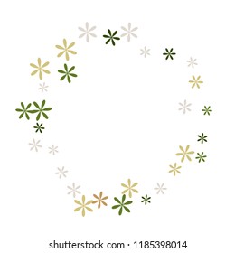 Feminine Floral Pattern with Simple Small Flowers for Greeting Card or Poster. Naive Daisy Flowers in Primitive Style. Vector Background for Spring or Summer Design.
