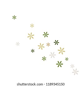 Feminine Floral Pattern with Simple Small Flowers for Greeting Card or Poster. Naive Daisy Flowers in Primitive Style. Vector Background for Spring or Summer Design.
