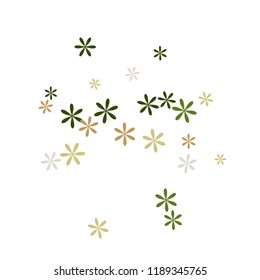 Feminine Floral Pattern with Simple Small Flowers for Greeting Card or Poster. Naive Daisy Flowers in Primitive Style. Vector Background for Spring or Summer Design.
