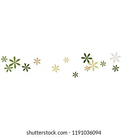 Feminine Floral Pattern with Simple Small Flowers for Greeting Card or Poster. Naive Daisy Flowers in Primitive Style. Vector Background for Spring or Summer Design.
