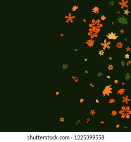 Feminine Floral Pattern with Simple Small Flowers for Greeting Card or Poster. Naive Daisy Flowers in Primitive Style. Vector Background for Spring or Summer Design.
