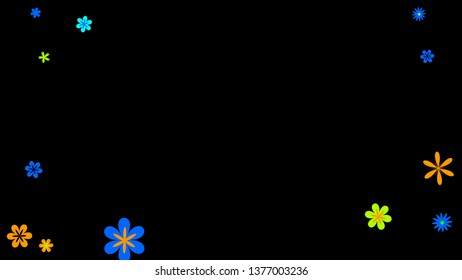 Feminine Floral Pattern with Simple Small Flowers for Greeting Card or Poster. Naive Daisy Flowers in Primitive Style. Vector Background for Spring or Summer Design.

