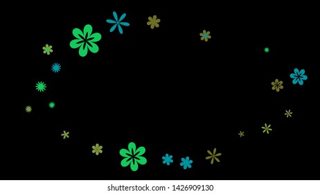Feminine Floral Pattern with Simple Small Flowers for Greeting Card or Poster. Naive Daisy Flowers in Primitive Style. Vector Background for Spring or Summer Design.
