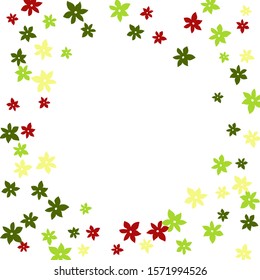 Feminine Floral Pattern with Simple Small Flowers for Greeting Card or Poster. Naive Daisy Flowers in Primitive Style. Vector Background for Spring or Summer Design.
