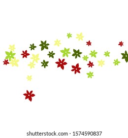 Feminine Floral Pattern with Simple Small Flowers for Greeting Card or Poster. Naive Daisy Flowers in Primitive Style. Vector Background for Spring or Summer Design.
