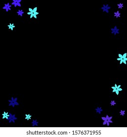 Feminine Floral Pattern with Simple Small Flowers for Greeting Card or Poster. Naive Daisy Flowers in Primitive Style. Vector Background for Spring or Summer Design.
