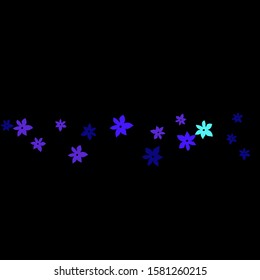Feminine Floral Pattern with Simple Small Flowers for Greeting Card or Poster. Naive Daisy Flowers in Primitive Style. Vector Background for Spring or Summer Design.
