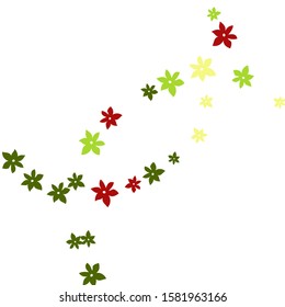 Feminine Floral Pattern with Simple Small Flowers for Greeting Card or Poster. Naive Daisy Flowers in Primitive Style. Vector Background for Spring or Summer Design.
