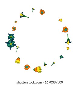 Patrón floral femenino con flores pequeñas simples para tarjetas de felicitación o póster. Flores naives de margarita en estilo primitivo. Fondo vectorial para el diseño de primavera o verano.
