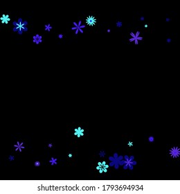 Feminine Floral Pattern with Simple Small Flowers for Greeting Card or Poster. Naive Daisy Flowers in Primitive Style. Vector Background for Spring or Summer Design.

