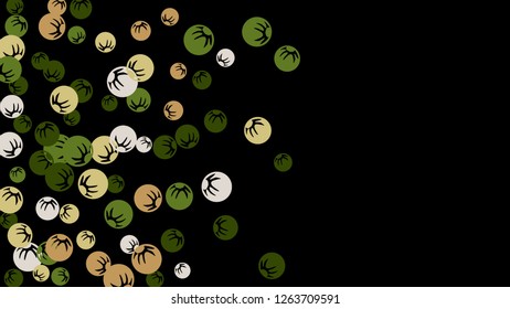 Feminine Floral Pattern with Simple Stylized Berries for Greeting Card or Poster. Naive Daisy Berries in Primitive Style. Vector Background for Spring or Summer Design.
