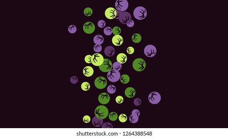 Feminine Floral Pattern with Simple Stylized Berries for Greeting Card or Poster. Naive Daisy Berries in Primitive Style. Vector Background for Spring or Summer Design.
