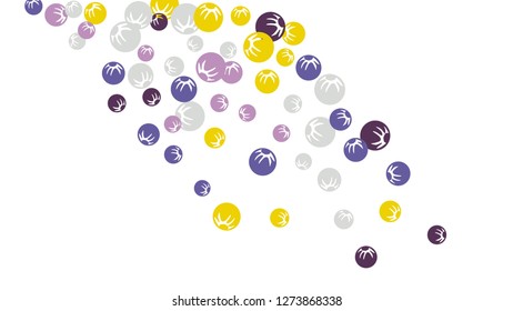 Feminine Floral Pattern with Simple Stylized Berries for Greeting Card or Poster. Naive Daisy Berries in Primitive Style. Vector Background for Spring or Summer Design.
