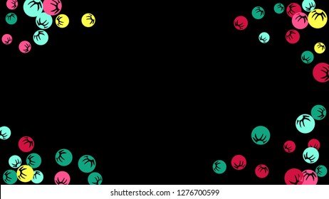 Feminine Floral Pattern with Simple Stylized Berries for Greeting Card or Poster. Naive Daisy Berries in Primitive Style. Vector Background for Spring or Summer Design.

