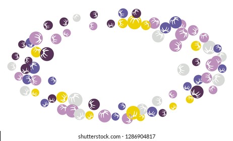 Feminine Floral Pattern with Simple Stylized Berries for Greeting Card or Poster. Naive Daisy Berries in Primitive Style. Vector Background for Spring or Summer Design.
