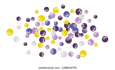Feminine Floral Pattern with Simple Stylized Berries for Greeting Card or Poster. Naive Daisy Berries in Primitive Style. Vector Background for Spring or Summer Design.
