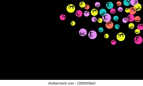Feminine Floral Pattern with Simple Stylized Berries for Greeting Card or Poster. Naive Daisy Berries in Primitive Style. Vector Background for Spring or Summer Design.

