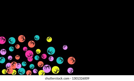 Feminine Floral Pattern with Simple Stylized Berries for Greeting Card or Poster. Naive Daisy Berries in Primitive Style. Vector Background for Spring or Summer Design.
