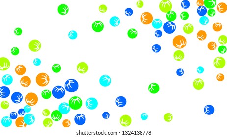 Feminine Floral Pattern with Simple Stylized Berries for Greeting Card or Poster. Naive Daisy Berries in Primitive Style. Vector Background for Spring or Summer Design.

