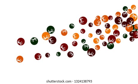 Feminine Floral Pattern with Simple Stylized Berries for Greeting Card or Poster. Naive Daisy Berries in Primitive Style. Vector Background for Spring or Summer Design.
