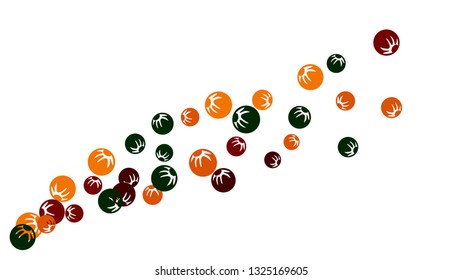 Feminine Floral Pattern with Simple Stylized Berries for Greeting Card or Poster. Naive Daisy Berries in Primitive Style. Vector Background for Spring or Summer Design.
