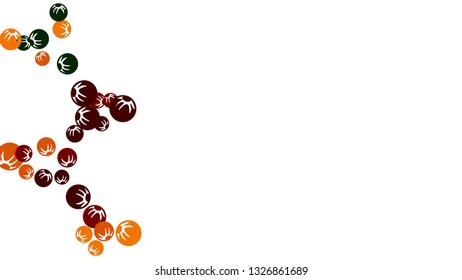 Feminine Floral Pattern with Simple Stylized Berries for Greeting Card or Poster. Naive Daisy Berries in Primitive Style. Vector Background for Spring or Summer Design.
