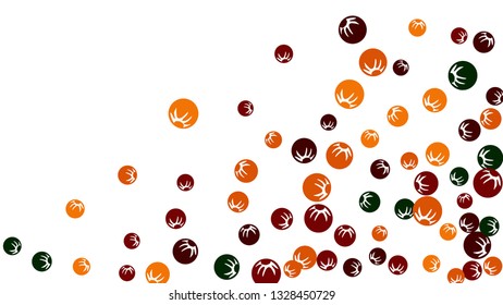 Feminine Floral Pattern with Simple Stylized Berries for Greeting Card or Poster. Naive Daisy Berries in Primitive Style. Vector Background for Spring or Summer Design.
