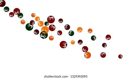 Feminine Floral Pattern with Simple Stylized Berries for Greeting Card or Poster. Naive Daisy Berries in Primitive Style. Vector Background for Spring or Summer Design.
