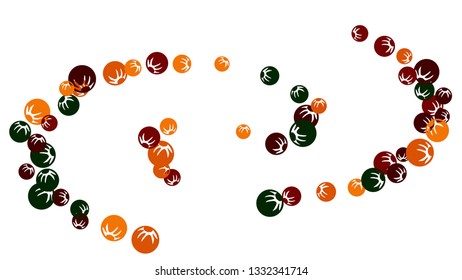 Feminine Floral Pattern with Simple Stylized Berries for Greeting Card or Poster. Naive Daisy Berries in Primitive Style. Vector Background for Spring or Summer Design.
