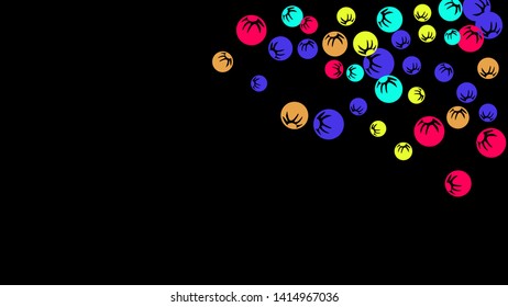Feminine Floral Pattern with Simple Stylized Berries for Greeting Card or Poster. Naive Daisy Berries in Primitive Style. Vector Background for Spring or Summer Design.
