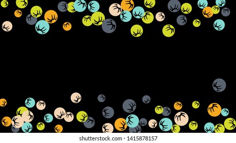 Feminine Floral Pattern with Simple Stylized Berries for Greeting Card or Poster. Naive Daisy Berries in Primitive Style. Vector Background for Spring or Summer Design.
