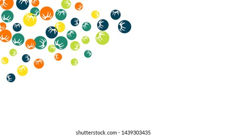 Feminine Floral Pattern with Simple Stylized Berries for Greeting Card or Poster. Naive Daisy Berries in Primitive Style. Vector Background for Spring or Summer Design.
