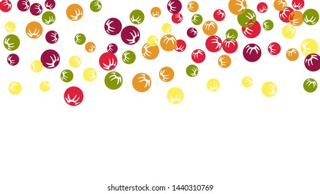 Feminine Floral Pattern with Simple Stylized Berries for Greeting Card or Poster. Naive Daisy Berries in Primitive Style. Vector Background for Spring or Summer Design.
