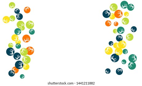 Feminine Floral Pattern with Simple Stylized Berries for Greeting Card or Poster. Naive Daisy Berries in Primitive Style. Vector Background for Spring or Summer Design.
