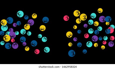 Feminine Floral Pattern with Simple Stylized Berries for Greeting Card or Poster. Naive Daisy Berries in Primitive Style. Vector Background for Spring or Summer Design.
