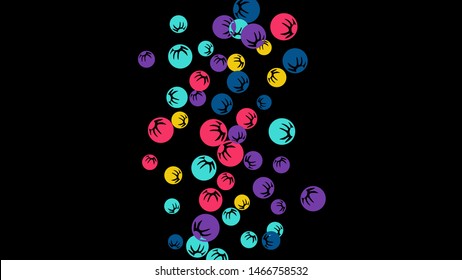 Feminine Floral Pattern with Simple Stylized Berries for Greeting Card or Poster. Naive Daisy Berries in Primitive Style. Vector Background for Spring or Summer Design.

