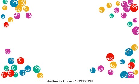Feminine Floral Pattern with Simple Stylized Berries for Greeting Card or Poster. Naive Daisy Berries in Primitive Style. Vector Background for Spring or Summer Design.
