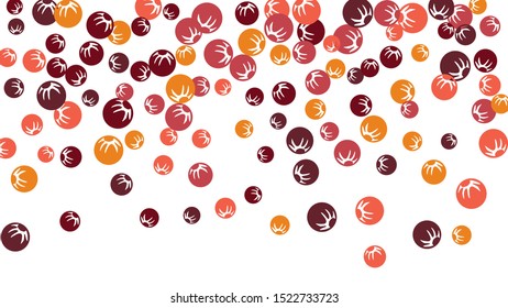 Feminine Floral Pattern with Simple Stylized Berries for Greeting Card or Poster. Naive Daisy Berries in Primitive Style. Vector Background for Spring or Summer Design.
