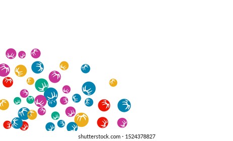 Feminine Floral Pattern with Simple Stylized Berries for Greeting Card or Poster. Naive Daisy Berries in Primitive Style. Vector Background for Spring or Summer Design.
