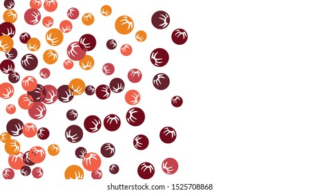 Feminine Floral Pattern with Simple Stylized Berries for Greeting Card or Poster. Naive Daisy Berries in Primitive Style. Vector Background for Spring or Summer Design.
