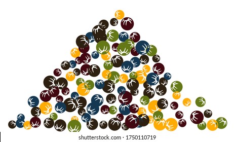 Patrón floral femenino con bayas simples y estilizadas para tarjeta de felicitación o afiche. Daisy Berries naive al estilo primitivo. Fondo vectorial para el diseño de primavera o verano.
