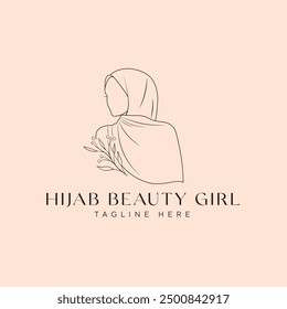 Feminine hand drawn logo design.