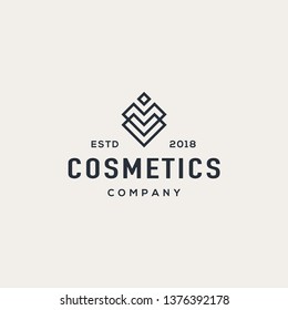 Feminine hearth logo design concept. Suitable for cosmetics and fashion logo.