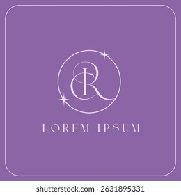 Feminine Letter logo template ideas
