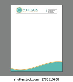 Feminine Letterhead Template for Print with Logo