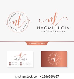 Feminine logo collections template premium vector