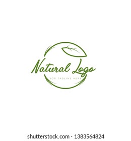 Feminine Logo For Leaf Natural Logo Design