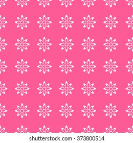 feminine pink geometric background with flowers